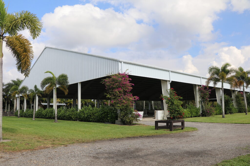 Florida Steel Covered Arena Construction